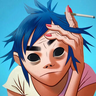 stuart 2D pot (gorillaz)